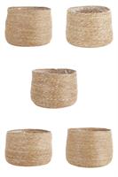S/5 Cesto Sea Grass Naturale h 47 cm Ø 60 cm