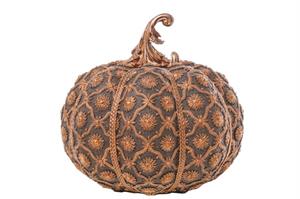 Zucca Resina Marrone h 27 cm Ø 27.5 cm