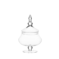 Coppa Vetro C/Coperccio Potisce Trasparente h 33 cm Ø 19 cm