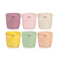 Caspo' Ceramica Stropicciato Assortito h 12.6 cm Ø 13.5 cm