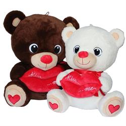 Peluche Orso Kiss me Assortito h 15 cm
