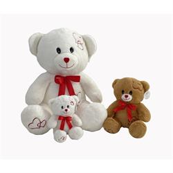 Peluche Orso Ricamato Assortito h 55 cm