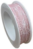 Nastro Tessuto ST Korsika Rosa Antico h 2.5 cm l 20 mt