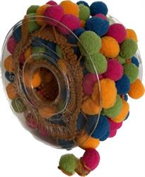 Nastro Pon Pon Multicolor h 2.5 cm l 5 mt