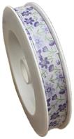 Nastro Tessuto ST Fiorellini Lilla h 1.5 cm l 20 mt