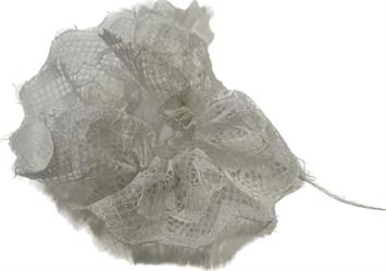 Nastro Pizzo C/Tirante Bianco h3.5 cm l 15 mt