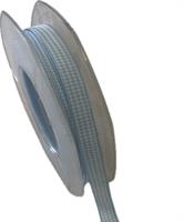 Nastro Cotone Quadretto Celeste h 1 cm l 10 mt