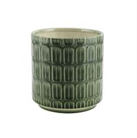 Caspo' Ceramica Sfumato Verde h 13.5 cm Ø 13 cm