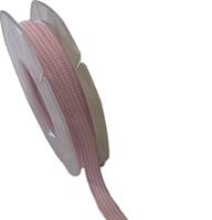 Nastro Cotone Quadretto Rosa h 1 cm l 10 mt