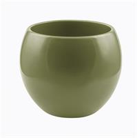Sfera Ceramica Liscia Verde h 13.5 cm Ø 16 cm