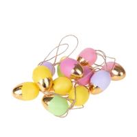 Uovo D/Appendere Assortito Oro h 4 cm Cf 12 Pz