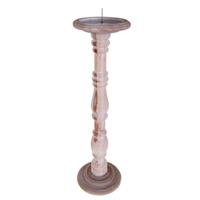 Portacandela Legno Naturale h 60 cm