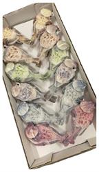 Uccellino Assortito C/Clip h 10 cm Cf 12 PZ