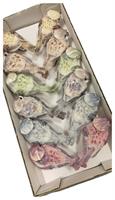 Uccellino Assortito C/Clip h 10 cm Cf 12 PZ