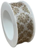 Nastro Organza St Deluxe Oro Crema h 4 cm l 20 mt