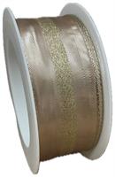 Nastro Lame' London Champagne h 4 cm l 20 mt