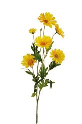 Ramo Margherita Daisy x5 Giallo h 79 cm