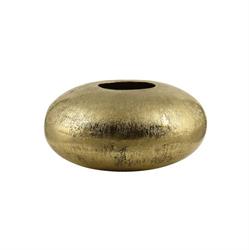 Vaso Basso Alluminio Oro h 11 cm Ø 21.5 cm