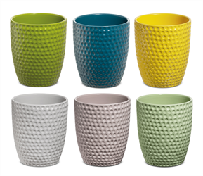 Vaso Ceramica Bucherellato Assortito