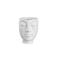 Vaso a Caspo' Dafne Bianco h 7 cm Ø 8 cm