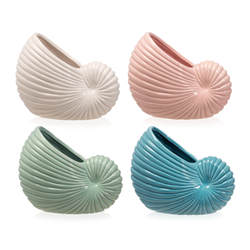 Vaso Conchiglia Assortito h 15.8 cm l 20x15.8 cm