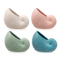 Vaso Conchiglia Assortito h 15.8 cm l 20x15.8 cm