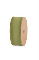 Nastro Crepe Effetto Seta Sfrangiato Salvia h 4 cm l 15 mt