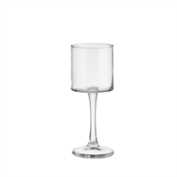 Cilindro Vetro C/Piede Trasparente h 25 cm Ø 11 cm