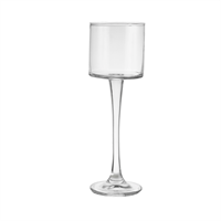 Cilindro Vetro C/Piede Trasparente h 30 cm Ø 11 cm