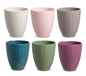 Caspo' Ceramica Tirolo Assortito h 15 cm Ø 13 cm