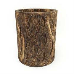 Vaso Legno Scuro h 25 cm Ø 20 cm