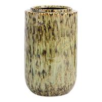 Vaso Ceramica Marmorizzato Verde h 35 cm Ø 20 cm