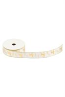 Nastro Tessuto Bianco ST Renna h 2.5 cm l 10 mt