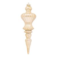 Ornamento Plastica Da Appendere Beige h 31 cm