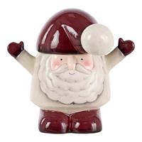 Barattolo Babbo Natale Ceramica Vinaccia h 21 cm Ø 22 cm