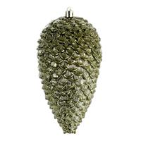Decoro Pigna Plastica Verde Oliva Ø 10 cm h 19 cm