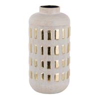 Vaso Metallo Crema h 33 cm Ø 16 cm