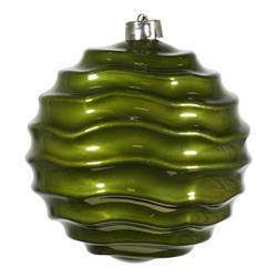 Decoro Sfera Rigata Plastica