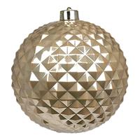 Decoro Sfera Rombi Plastica Beige Ø 15 cm
