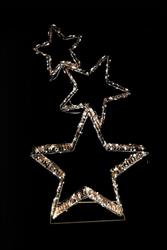 Struttura Luminosa 3 Stelle h 82 cm l 51x10 cm