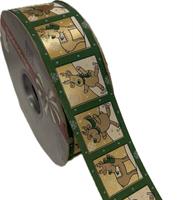 Nastro Carta Splendene ST Renna Verde h 4 cm l 100 mt