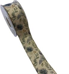 Nastro Tessuto Lurex ST Rose Blu h 4 cm l 15 mt