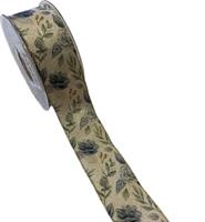 Nastro Tessuto Lurex ST Rose Blu h 4 cm l 15 mt