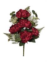 Bush Frontale Peonie Rosso h 45 cm