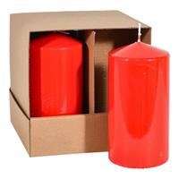 Cero Laccato Rosso h 15 cm Ø 7.5 cm
