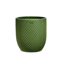 Caspo' Ceramica Saona Verde h 14 cm Ø 13 cm