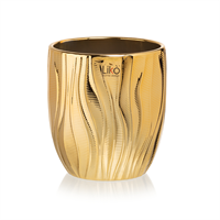 Vaso Ceramica Antigua Oro h 14 cm Ø 13 cm