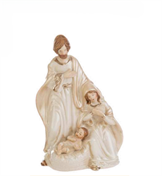 Nativita' Porcellana Oro h 12 cm d 7x4 cm
