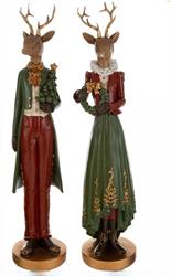 Renna Resina Natalizia Assortito h 46 cm