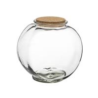 Terrarium Vetro Luna C/Tappo Sughero h 21 cm l 13x22 cm